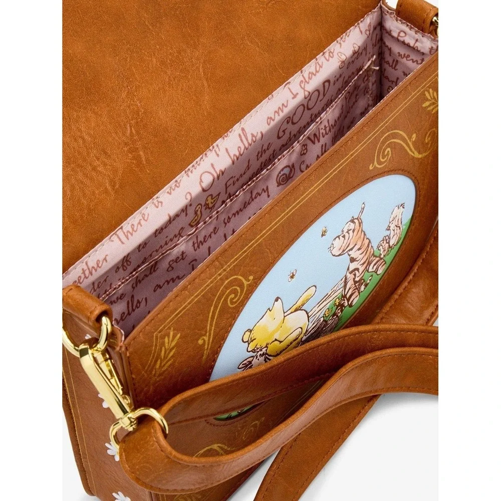 NWT Loungefly Disney Winnie the Pooh Piglet BOOK Figural Crossbody & WALLET SET!